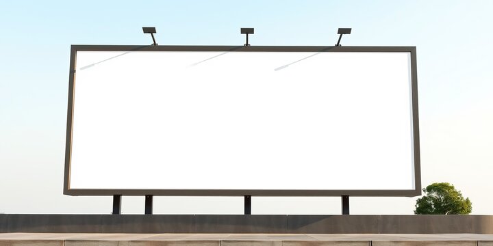 Blank 6x3 Billboard Mockup for Design Concepts