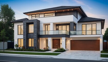 Elegant Home Facade Photography with Stunning Modern Aesthetics