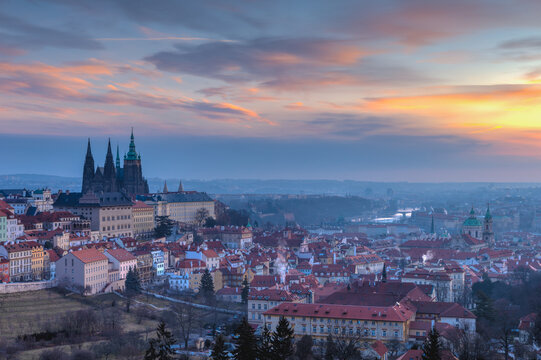 Prague Castle is a castle complex built in the 9 th century
