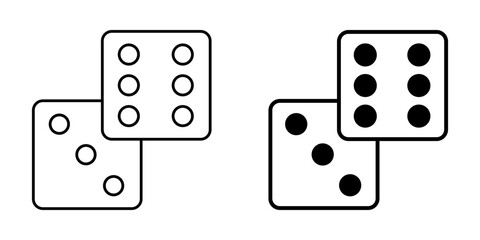 Dice Icon – Board Game, Gambling, Luck Symbol