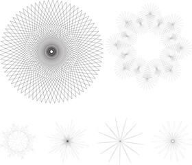 Black abstract circle with halftone dots effect Vector illustration
