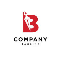 Letter B kunai Logo Icon Vector