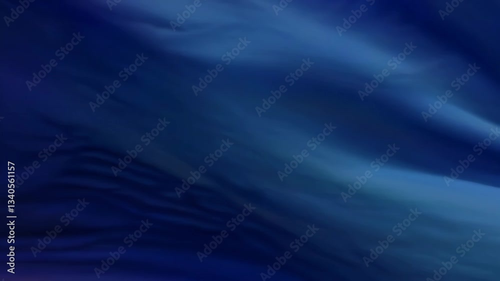 Poster Abstract gradient of dark blue waves creating a serene aquatic effect. Nature concept
