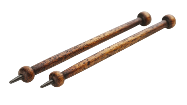 Craftsmanship in wood showcasing exquisite detailing of traditional writing tools