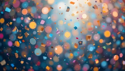 Vibrant Confetti Explosion Creating a Fun and Joyful Party Atmosphere