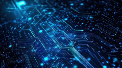Circuit board technology modern abstract illustration tech background with space for your copy. illustration