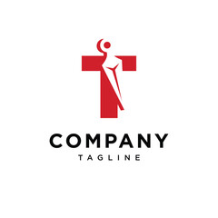 Letter T kunai Logo Icon Vector