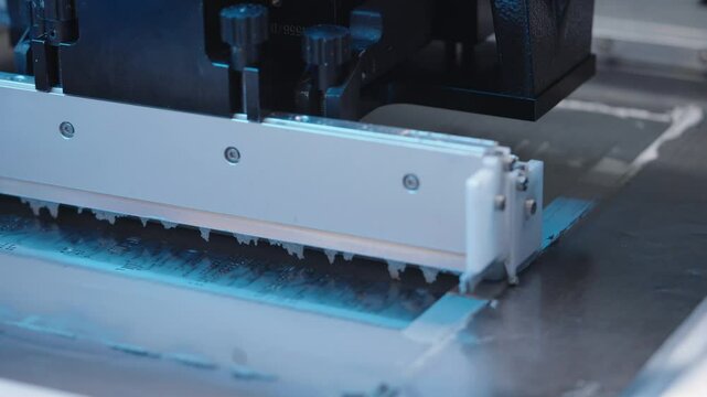 Automated application of paste for soldering in an automatic line 