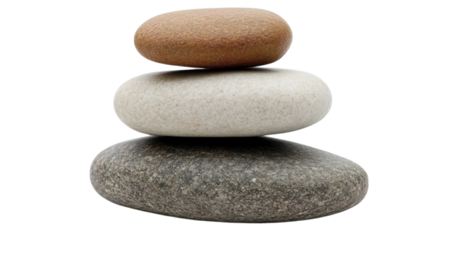 Balanced stones stacked with harmony, showcasing natural beauty and tranquility in stillness