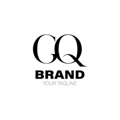 Initial Letter GQ Logo. Initial Letter GQ Logo Design. Initial Letter GQ Logo Brand. Initial Letter GQ Logo Vector Design Isolated on White Background