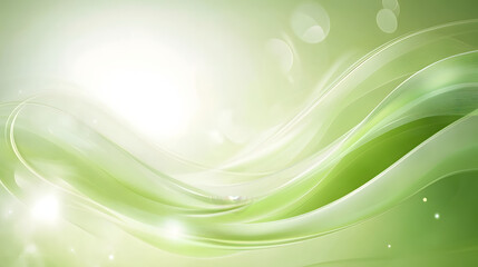 Green background with smooth curves and subtle gradients. Background for the title section of a PowerPoint presentation.