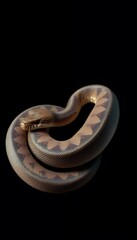 Obraz premium Detailed Close-up of a Snake with Intricate Patterns