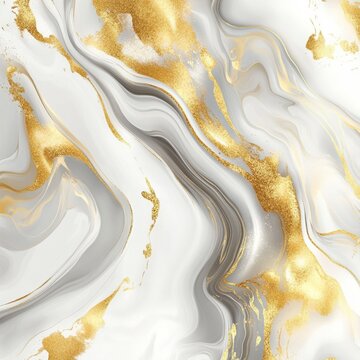 Fototapeta Marble and gold abstract background vector. Marbling wallpaper design with natural luxury style swirls of marble and gold powder.