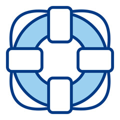 Fototapeta premium Life Buoy Icon Single Vector Collection 