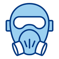 Gas Mask Icon Single Vector Collection 