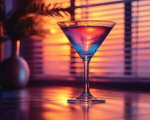 Sunset Martini: A Tropical Cocktail at Golden Hour