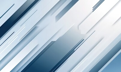 Obraz premium Abstract geometric background with diagonal lines in shades of blue and white. Ideal for presentations, websites, and digital media.