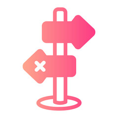 direction gradient icon