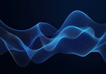 Abstract blue glowing wave background. Perfect for technology, digital, and website design.