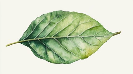 Obraz premium Delicate Watercolor Leaf Illustration