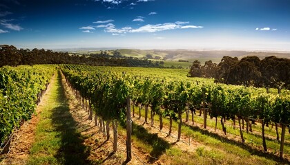 Obraz premium vineyard in the adelaide hills