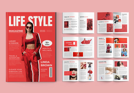 Life Style Magazine Template Layout