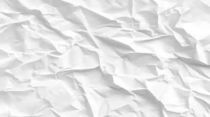 Obraz premium Elegant Crumpled White Paper Background – Wrinkled Paper Texture for Creative Projects