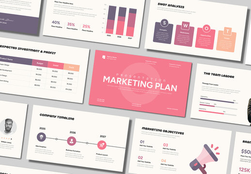 Strategic Marketing Business Plan Presentation Template