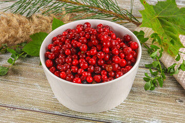 Natural organic wild forwst lingonberry