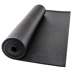 black yoga mat
