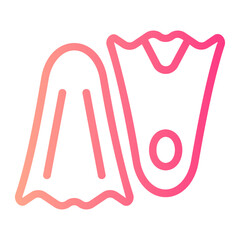 flippers gradient icon © ajat