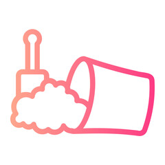 sand bucket gradient icon