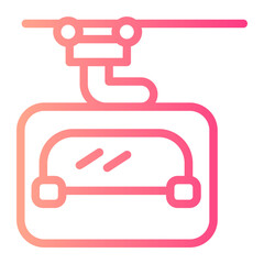 sky lift gradient icon