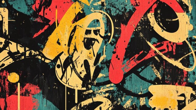 Anti-Design A rebellious style with mixed fonts background illustration