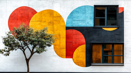 south korea flag on brick wall ngg