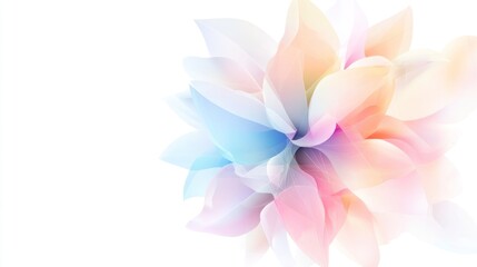 Fototapeta premium Pastel Dream: An Abstract Floral Masterpiece
