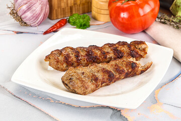 Beef kebab minced meat shashlik