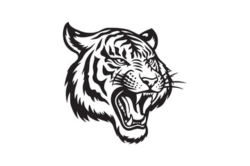Tiger Head Illustration vector