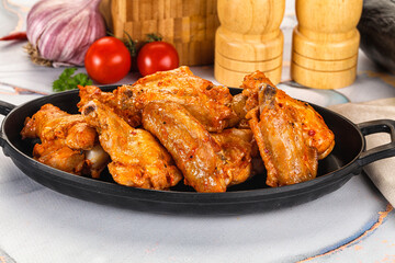 Grilled spicy chili chicken wings