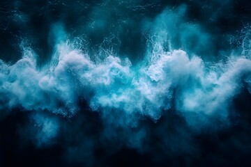 Fototapeta premium Majestic Ocean Waves Rolling in Turquoise Sea - Perfect for Wall Art and Design Inspiration