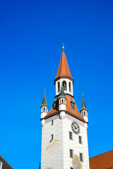 Fototapeta premium Altes Rathaus München, Bayern, Deutschland