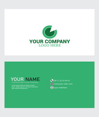 Simple corporate business card design
