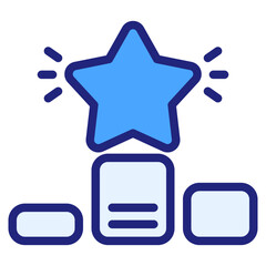 Obraz premium Success blue icon