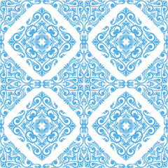 Retro decorative ornate floral seamless pattern

