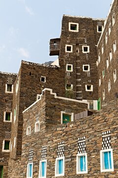 Rijal Almaa medieval historical village near Abha city in Asir region. Saudi Arabia. Asia.