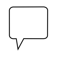 Speech bubble vector icon. Chat illustration sign. Message symbol. Text bubble logo.