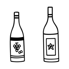 シンプルなビンのイラスト素材