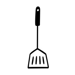 シンプルなフライ返しのイラスト素材