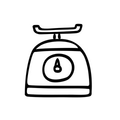 シンプルな計量器のイラスト素材