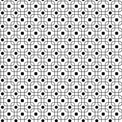 Seamless black and white grid pattern.